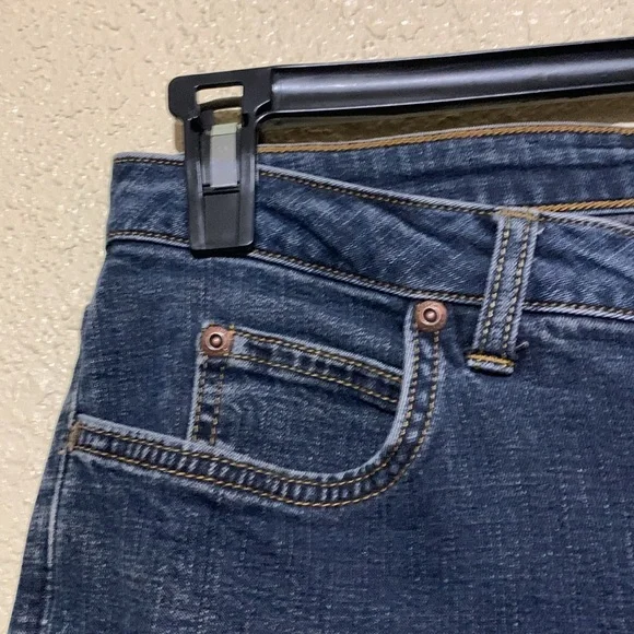 Caslon Jeans 10 Blue Stretch Straight Mid Rise 5-Pockets Cotton Spandex - Picture 6 of 16